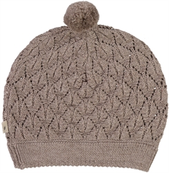 Wheat Ezel knitted Hat - Hazel melange